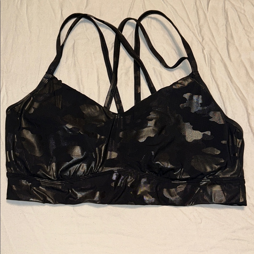 All in Motion Black Camouflage Sports Bra